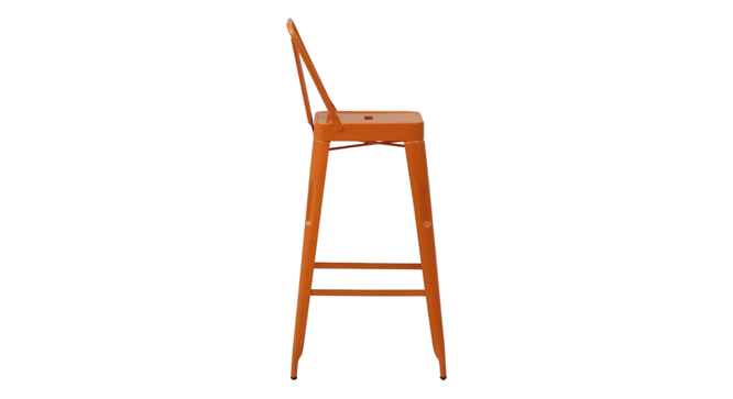Anton Bar  Stool (Orange Finish) by Urban Ladder - Ground View Design 1 - 896451
