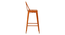 Anton Bar  Stool (Orange Finish) by Urban Ladder - Ground View Design 1 - 896451