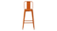 Anton Bar  Stool (Orange Finish) by Urban Ladder - Rear View Design 1 - 896452