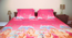 Bradbury Pink Fabric Bedsheet (Pink, Double Size) by Urban Ladder - Ground View Design 1 - 897117