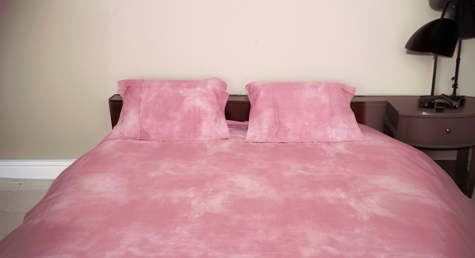 Alaca Pink Fabric  Bedsheet (Pink, Double Size) by Urban Ladder - Ground View Design 1 - 897211