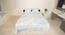 Asher White   Fabric   Bedsheet (Blue, Double Size) by Urban Ladder - Design 1 - 