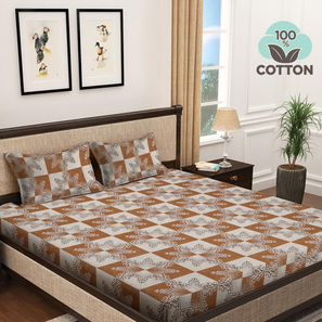 Cotton Bedsheets Design Multi TC Cotton Double Size Bedsheet