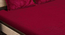 Vermont   Red Solid Woolen Fitted Double Bed Sheet with 2 Pillow Covers (Light Pink, King Size) by Urban Ladder - - 