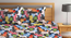 Myers   Multicolour Cartoon Characters 300 TC Cotton Blend Fitted Double Bedsheet with 2 Pillow Covers (King Size, Multi) by Urban Ladder - Design 1 Full View - 897657