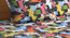 Myers   Multicolour Cartoon Characters 300 TC Cotton Blend Fitted Double Bedsheet with 2 Pillow Covers (King Size, Multi) by Urban Ladder - - 