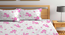 Darby   Multicolour Floral 300 TC Cotton Blend Fitted Double Bedsheet with 2 Pillow Covers (King Size, Multi) by Urban Ladder - Design 1 Full View - 897720