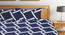 Dalston   Multicolour Geometric 300 TC Cotton Blend Fitted Double Bedsheet with 2 Pillow Covers (Sky Blue, King Size) by Urban Ladder - Design 1 Full View - 897795