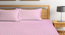 Vittorio   Pink Geometric 300 TC Cotton Blend Fitted Double Bedsheet with 2 Pillow Covers (Green, King Size) by Urban Ladder - Design 1 Full View - 897859