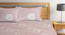 Kasia   Pink Floral 400 TC Pure Cotton Fitted Super King Double Bedsheet with 2 Pillow covers (Double Size, Multi) by Urban Ladder - Design 1 Full View - 897990