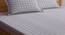 Amoga   Multicolour Geometric 300 TC Cotton Blend Fitted Double Bedsheet with 2 Pillow covers (Blue, King Size) by Urban Ladder - - 