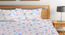 Euler   Multi Floral 300 TC Cotton Blend Fitted Double Bedsheet with 2 Pillow Covers (King Size, Multi) by Urban Ladder - Design 1 Full View - 898154