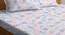 Euler   Multi Floral 300 TC Cotton Blend Fitted Double Bedsheet with 2 Pillow Covers (King Size, Multi) by Urban Ladder - - 