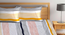 Wodehouse   Multi Striped 300 TC Cotton Blend Fitted Super King Double Bedsheet with 2 Pillow covers (Double Size, Multi) by Urban Ladder - Design 1 Full View - 898266