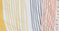 Wodehouse   Multi Striped 300 TC Cotton Blend Fitted Super King Double Bedsheet with 2 Pillow covers (Double Size, Multi) by Urban Ladder - - 