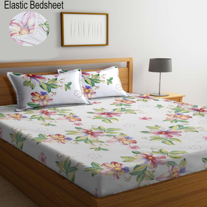 Bedspreads Design Kafka Multi TC Cotton Blend Double Size Bedsheet