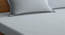 Austen   Grey Striped 300 TC Cotton Blend Fitted Super King Double Bedsheet with 2 Pillow covers (Yellow, Double Size) by Urban Ladder - - 