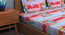 Hevea   Multicolour Cartoon Characters 300 TC Cotton Blend Elasticated Double BedSheet with 2 Pillow Cover (Grey, King Size) by Urban Ladder - - 