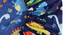 Karu   Kids Blue Cartoon Characters Cotton Blend 300 TC Fitted Double Bedsheet with 2 Pillow covers (King Size, Multi) by Urban Ladder - - 