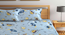 Casventa   Multicolour Cartoon Print Cotton Blend Elasticated Double BedSheet With 2 Pillow Covers (King Size, Multi) by Urban Ladder - Design 1 Full View - 898543