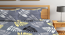 Parker   Grey Floral 300 TC Cotton Blend Elasticated Double BedSheet with 2 Pillow Cover (King Size, Multi) by Urban Ladder - Design 1 Full View - 898566