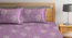 Miro   Purple Floral 400 TC Pure Cotton Double Bedsheet with 2 Pillow Covers (Beige, King Size) by Urban Ladder - Design 1 Full View - 898727