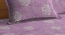 Miro   Purple Floral 400 TC Pure Cotton Double Bedsheet with 2 Pillow Covers (Beige, King Size) by Urban Ladder - - 