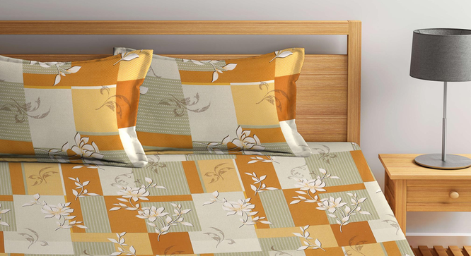 Delauney   Multicolour Floral 400 TC Pure Cotton Double Bedsheet with 2 Pillow Covers (King Size, Multi) by Urban Ladder - Design 1 Full View - 898741