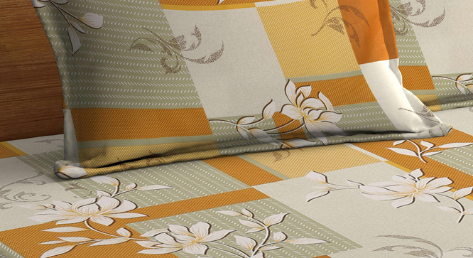 Delauney   Multicolour Floral 400 TC Pure Cotton Double Bedsheet with 2 Pillow Covers (King Size, Multi) by Urban Ladder - - 