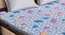 Nora   Multicolour Geometric 300 TC Cotton Blend Double Bedsheet with 2 Pillow Covers (King Size, Multi) by Urban Ladder - - 