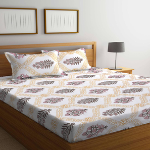 Bedsheets In Bangalore Design Multi TC Cotton Blend King Size Bedsheet