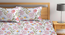 Baxter   Multi Floral 300 TC Cotton Blend Super King Double Bedsheet with 2 Pillow covers (Double Size, Multi) by Urban Ladder - Design 1 Full View - 898974