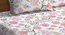 Baxter   Multi Floral 300 TC Cotton Blend Super King Double Bedsheet with 2 Pillow covers (Double Size, Multi) by Urban Ladder - - 