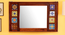 twain solid wood mirror in  honey oak colour (Honey Oak) by Urban Ladder - - 