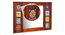 twain solid wood mirror in  honey oak colour (Honey Oak) by Urban Ladder - - 