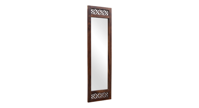 plato solid wood standing mirror in  brown colour (Brown) by Urban Ladder - - 