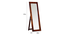 tolstoy solid wood standing mirror in  honey oak colour (Honey Oak) by Urban Ladder - - 