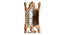 mahe solid wood standing mirror in natural colour (Natural) by Urban Ladder - - 