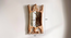 mahe solid wood standing mirror in natural colour (Natural) by Urban Ladder - - 