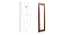 lincoln solid wood mirror in  brown colour (Brown) by Urban Ladder - - 