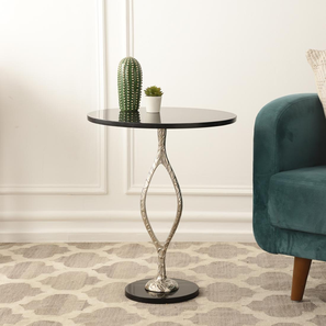Java Metal Side Table in Polished Finish-image-6