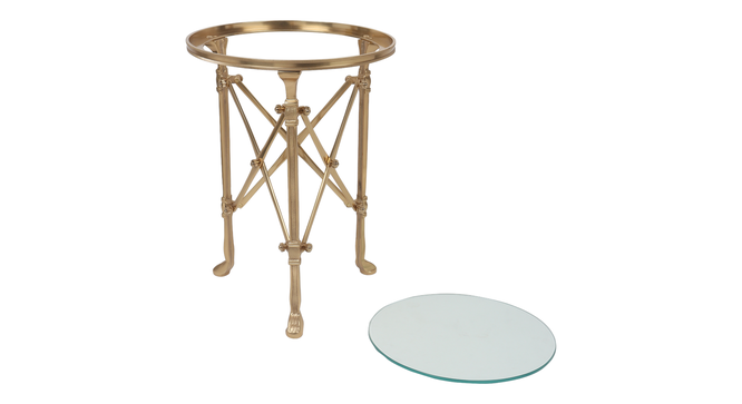ovolo  Side Table (Polished Finish) by Urban Ladder - Design 1 Side View - 899231