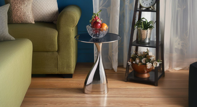 kelly  Side Table (Glossy Finish) by Urban Ladder - Front View Design 1 - 899287