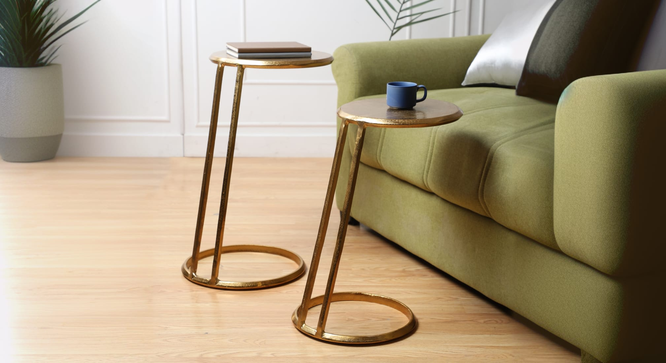 venn  Side Table (Polished Finish) by Urban Ladder - Front View Design 1 - 899330