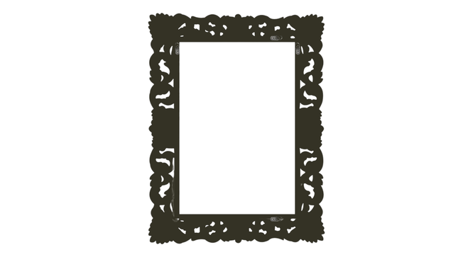 Plane Wall Mirror (Gold) by Urban Ladder - Ground View Design 1 - 899380