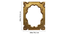 Dual Town Wall Mirror (Gold) by Urban Ladder - Design 1 Dimension - 899413