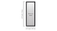 Bramwell Wall Mirror (Black) by Urban Ladder - Design 1 Dimension - 899441