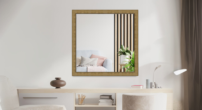 Ignacio Wall Mirror (Gold) by Urban Ladder - Design 1 - 899526