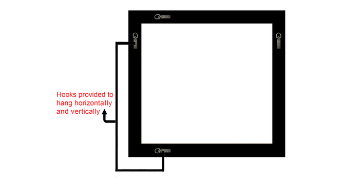 Darya Wall Mirror (Black) by Urban Ladder - Ground View Design 1 - 899533