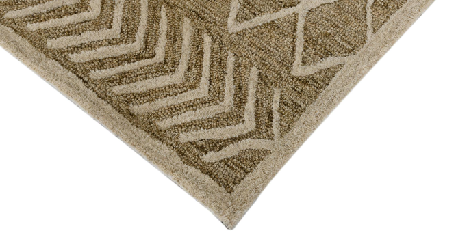 sand Wool Vista 5X8 Feet Hand-Tufted Rug Carpet (Sand, 4 x 6 Feet Carpet Size) by Urban Ladder - - 